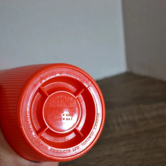 Vintage Orange  XL Thermos - Picture 5 of 7